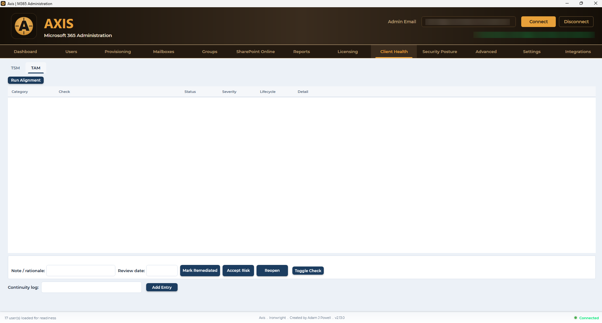 Client Health · TAM